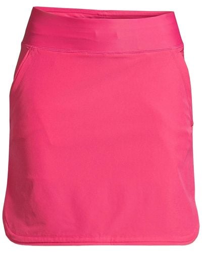 Lands' End Quick Dry Board Skort Swim Skirt - Pink