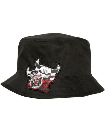 Mitchell & Ness Chicago Bulls 20th Anniversary Bucket Hat - Black