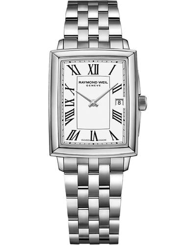 Raymond Weil Swiss Toccata Stainless Steel Bracelet Watch 22.6x28.1mm - White