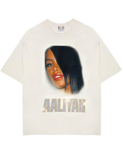 Cross Colours X Aaliyah Bling T-shirt - White