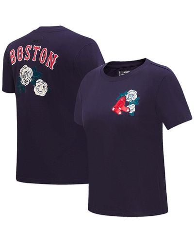Pro Standard Boston Red Sox Roses T-shirt - Blue