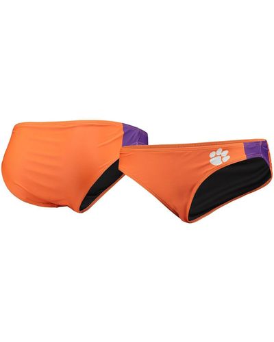 FOCO Clemson Tigers Wordmark Bikini Bottom - Orange