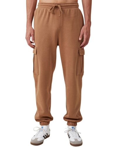Cotton On Cargo Loose Fit Sweatpants - Natural
