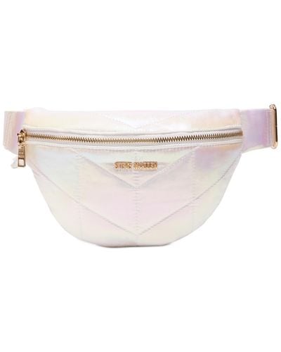 Steve Madden Chevron Quilted Fanny Pack - Natural
