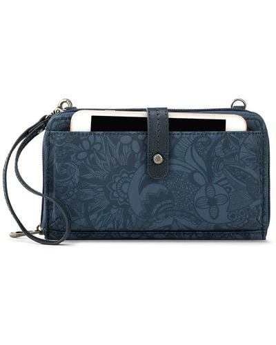 Sakroots Recycled Smartphone Crossbody Wallet - Blue