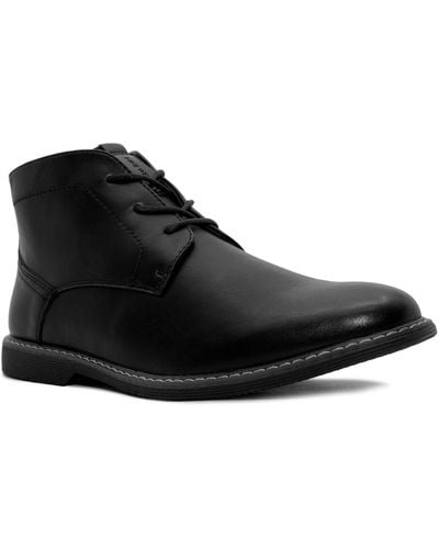 Nine West Neilton Faux-leather Chukka Boots - Black