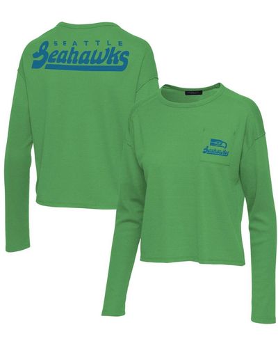 Junk Food Seattle Seahawks Pocket Thermal Long Sleeve T-shirt - Green