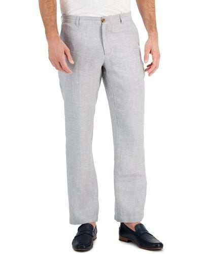 Club Room 100% Linen Pants - Gray