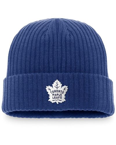 Fanatics Toronto Maple Leafs 2023 Nhl Global Series Sweden Cuffed Knit Hat - Blue