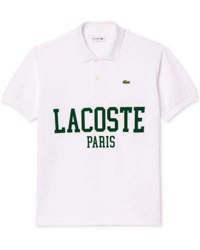 Lacoste Classic-fit Short Sleeve Logo Polo Shirt - White