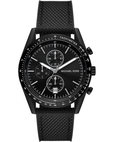 Michael Kors Warren Chronograph Nylon Watch 42mm - Black