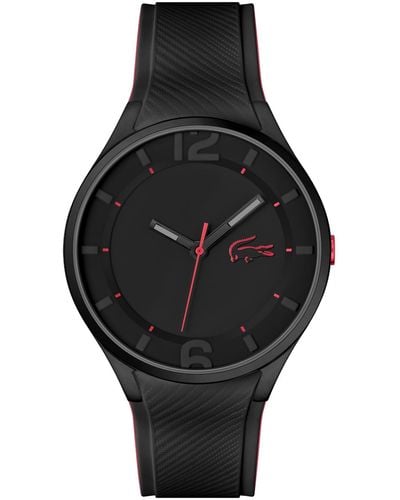 Lacoste Ollie Silicone Strap Watch 44mm - Black