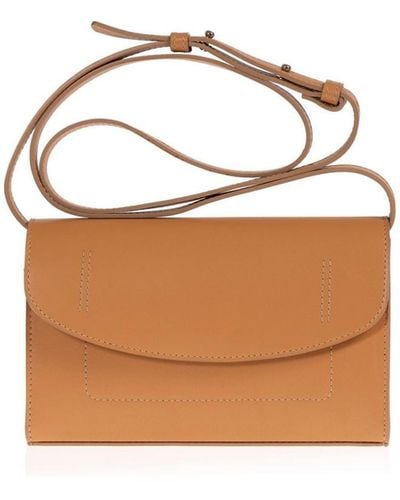 Joanna Maxham Leather Runthrough Mini Bag (dark Pink) - White