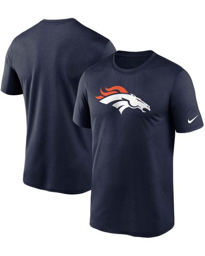 Nike Big And Tall Denver Broncos Logo Essential Legend Performance T-shirt - Blue