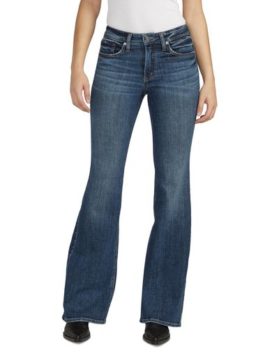 Silver Jeans Co. Most Wanted Mid-rise Flare Jeans - Blue