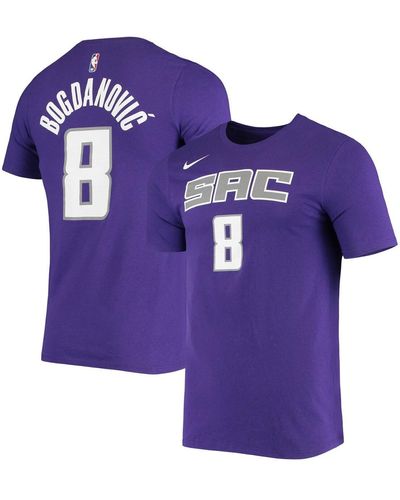Nike Bogdan Bogdanovic Sacramento Kings Name And Number Performance T-shirt - Purple