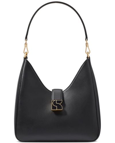 Kate Spade Dakota Smooth Leather Hobo Bag - Black