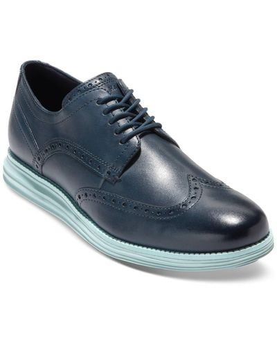 Cole Haan Øriginalgrand Lace-up Wingtip Oxford Shoes - Blue