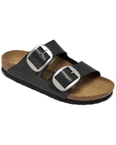 Birkenstock Arizona Big Buckle Oiled Leather Sandals From Finish Line - Brown