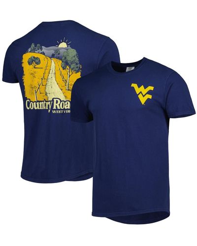 Image One West Virginia Mountaineers Hyperlocal T-shirt - Blue