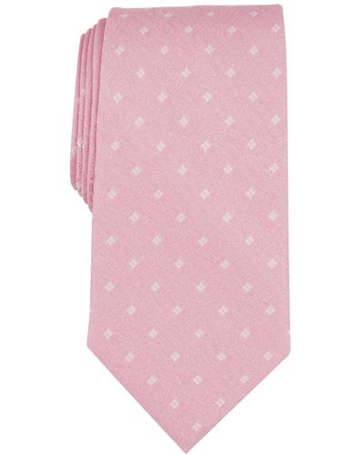 Michael Kors Classic Square-print Tie - Pink