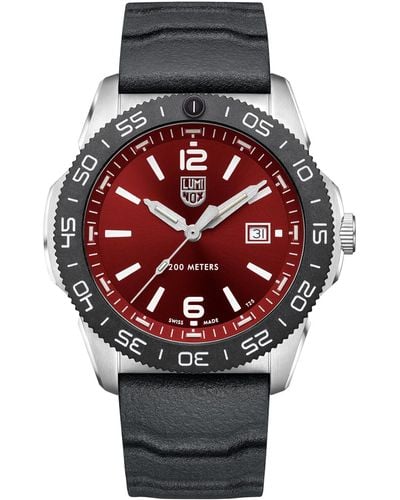 Luminox Swiss Pacific Diver Black Rubber Strap Watch 44mm - Gray