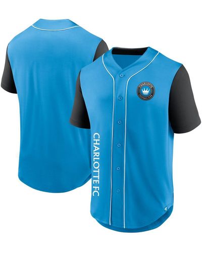 Fanatics Branded Blue Charlotte Fc Balance Fashion Baseball Jersey