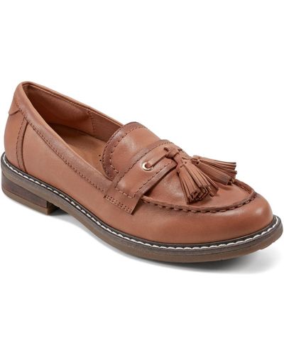 Easy Spirit Janelle Slip-on Round Toe Casual Loafers - Brown