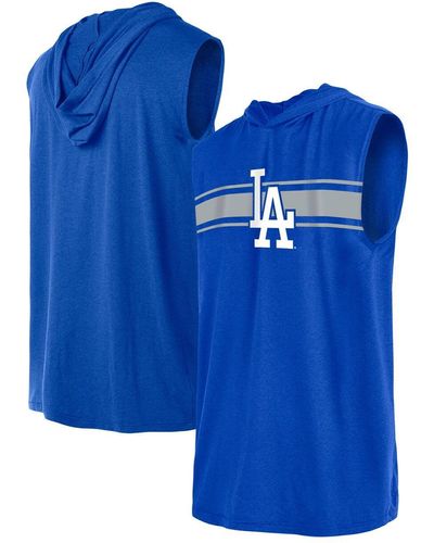 KTZ Los Angeles Dodgers Sleeveless Pullover Hoodie - Blue