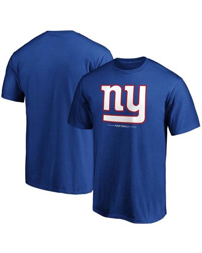 Fanatics New York Giants Team Lockup Logo T-shirt - Blue