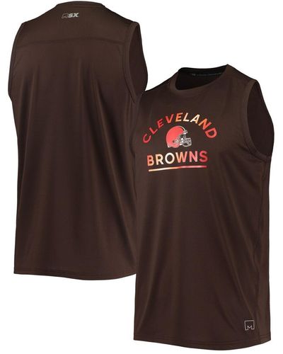 MSX by Michael Strahan Cleveland S Rebound Tank Top - Brown