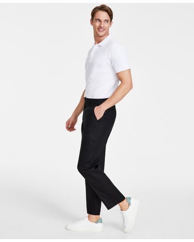 Nautica Modern-fit Linen Dress Pants - White