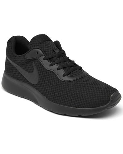 Nike Tanjun Casual Sneakers From Finish Line - Black