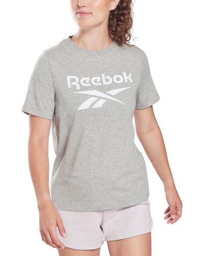 Reebok Short Sleeve Logo Graphic T-shirt - Gray