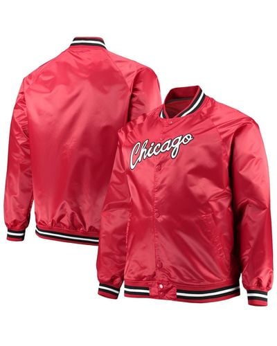 Men's Western Conference Mitchell & Ness Red Undeniable Full-Zip