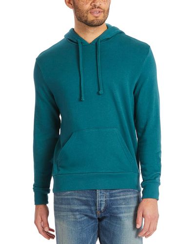 Alternative Apparel Washed Terry The Champ Hoodie - Blue