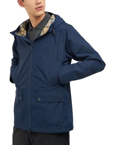 Barbour Domus Zip-front Hooded Jacket - Blue