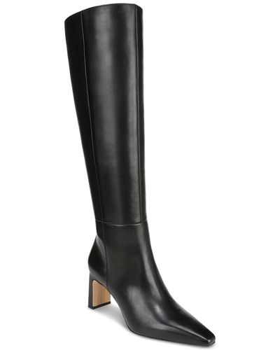 Sam Edelman Sylvia Snip-toe Knee-high Dress Boots - Black