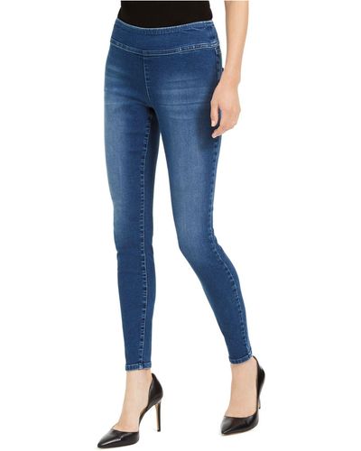 INC International Concepts I.n.c. Pull-on Denim Jeggings, Created For Macy's - Blue