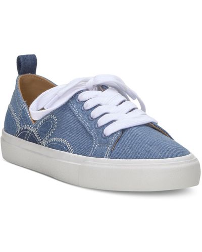 Lucky Brand Dyllis Cutout Lace-up Sneakers - Blue