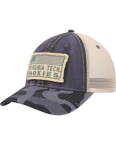 Colosseum Athletics Virginia Tech Hokies Oht Military-inspired Appreciation United Trucker Snapback Hat - Gray