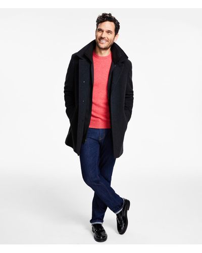 Calvin Klein Coat, Coleman Zipped Bib Coat - Gray