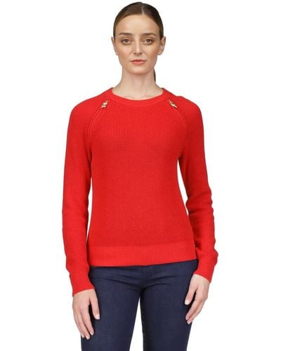 Michael Kors Michael Shaker Sweater - Red