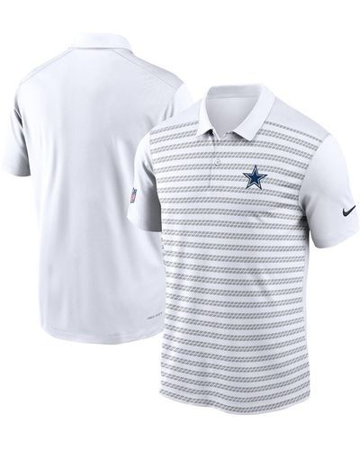 Nike Dallas Cowboys 2024 Sideline Victory Performance Polo - White