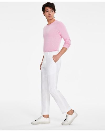 Tommy Hilfiger Modern-fit Linen Pants - Pink