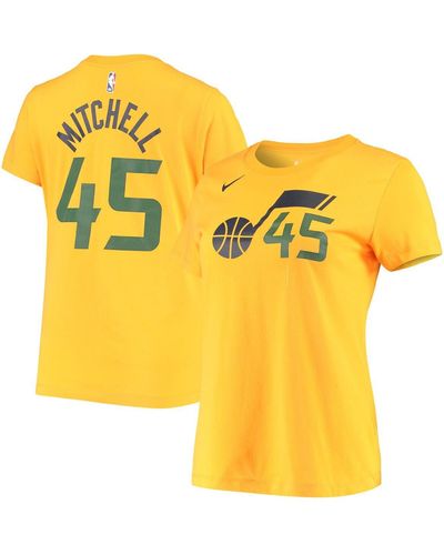 Nike Donovan Mitchell Utah Jazz 2019/20 City Edition Name And Number T-shirt - Metallic