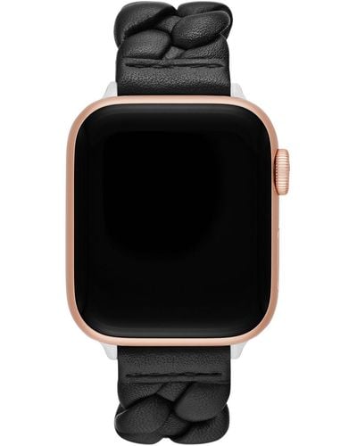 Kate Spade Leather Band For Apple Watch - Black
