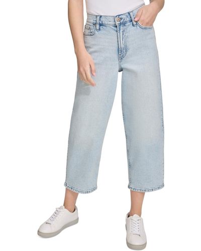 Calvin Klein '90s-fit High-rise Cropped Denim Jeans - Blue
