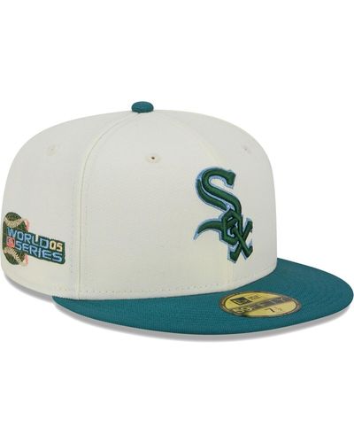 KTZ Chicago White Sox Chrome Evergreen 59fifty Fitted Hat - Blue