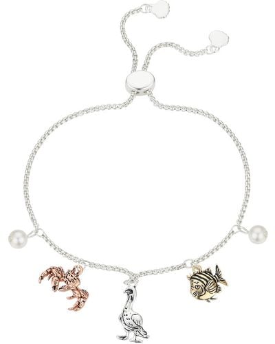 Disney Unwritten Water Imitation White Pearl And Multi Charm Bracelet